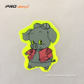 Reflective Adhesive Pvc Pig Shape Stickers For Children